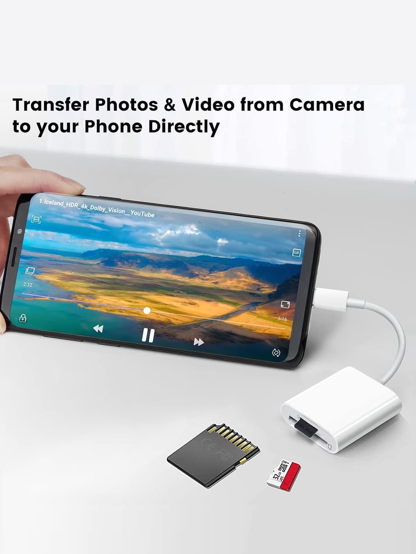 2-In-1 USB-C To SD/Micro SD Card Reader, Type-C To SD Card Reader Adapter, Compatible With Type-C Devices. Supports Compact Flash/CF/SD/MicroSD Cards, Suitable For Tablets, Laptops And Other USB-C Dev