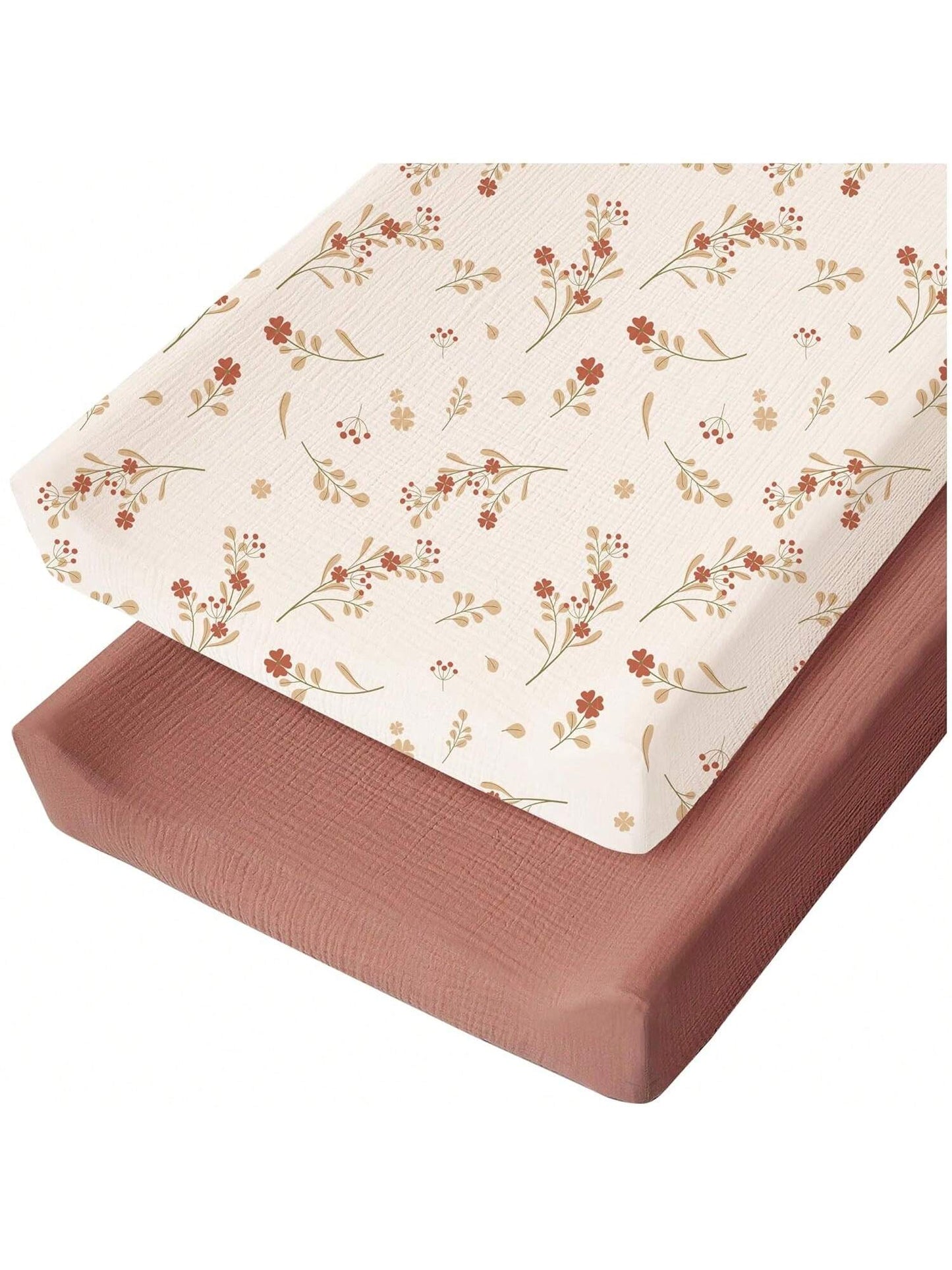 2 Packs Changing Pad Cover For Baby Girls Boys Fitted Diaper Changing Table Cover Set, Soft Changing Pad Sheets Love Valentine