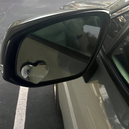 2 Pairs Of Heart-Shaped Blind Spot Mirrors, Car Heart-Shaped Blind Spot Mirrors, Car Frameless Blind Spot Mirrors, 360-Degree Wide-Angle Convex Mirrors, Sector-Shaped Blind Spot Rearview Mirrors, Park