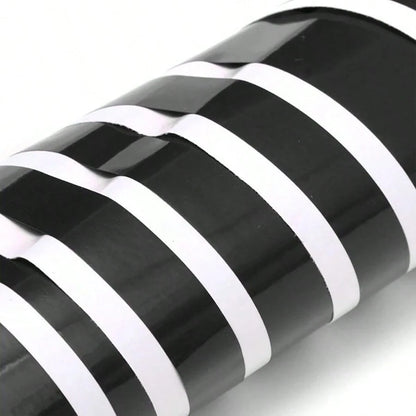 2 PCS Car Hood Stickers, Modified Racing Vinyl Stripe Decals, Hood Bumper Decorations, Universal Body Stickers Most (Black)
