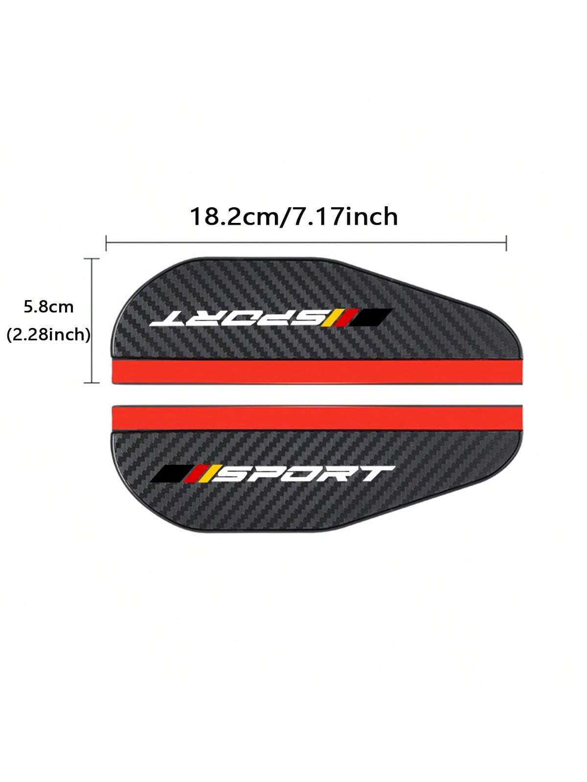 2 Pcs Car Rearview Mirror Rain Eyebrow Carbon Fiber Rearview Mirror Rain Snow Blocker Sun Visor For Audi BMW Mercedes Benz For VW Toyota