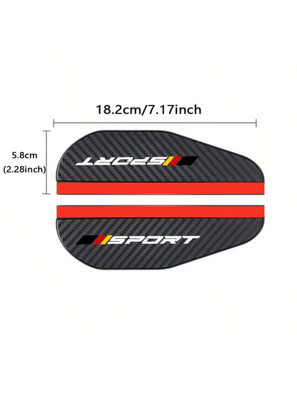 2 Pcs Car Rearview Mirror Rain Eyebrow Carbon Fiber Rearview Mirror Rain Snow Blocker Sun Visor For Audi BMW Mercedes Benz For VW Toyota