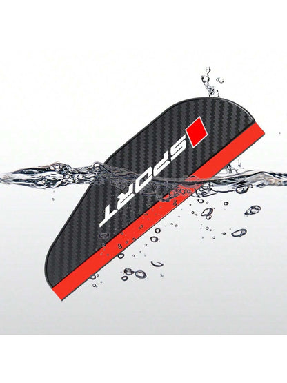 2 Pcs Car Rearview Mirror Rain Eyebrow Carbon Fiber Rearview Mirror Rain Snow Blocker Sun Visor For Audi BMW Mercedes Benz For VW Toyota