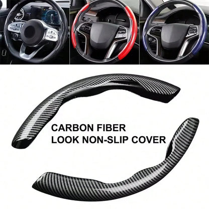 2 Pieces Of Four Seasons General Motors Steering Wheel Covers, Carbon Fiber Sport Ultra-Thin Anti Slip Steering Wheel, Card Set With Lei Diao Wear-Resistant Decoration, Car Handle Gloves Suitable For
