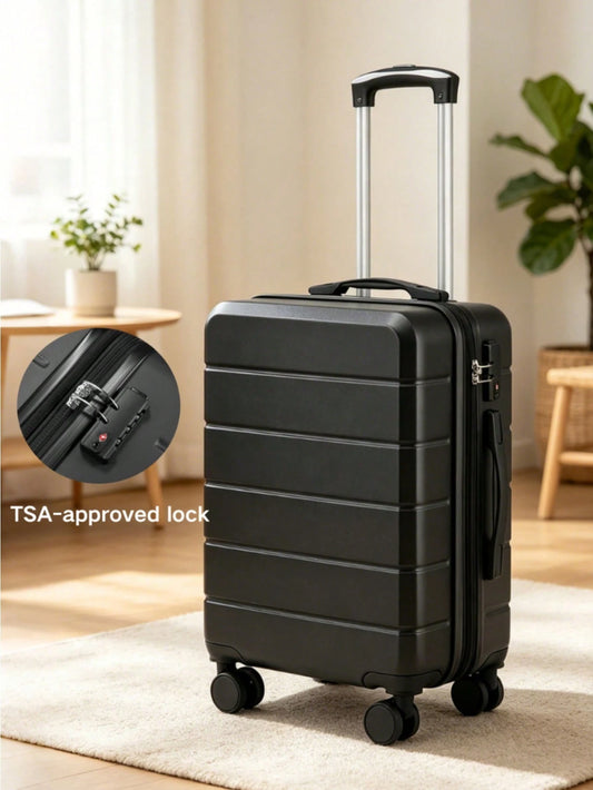 20 Inch Expandable ABS Hardside Carry On Luggage 22x14x9 Airline Approved, Lightweight 6.1 Lbs Spinner Suitcase With TSA Lock, Back To School Travel