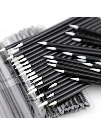 200/100/50pcs Eyeliner Pen, Used For Eyeliner, Lip Line, Highlight And Detail Makeup Outline, Makeup Brush Applicator, Fine Brush Head, Necessary Cosmetics Tools For Makeup