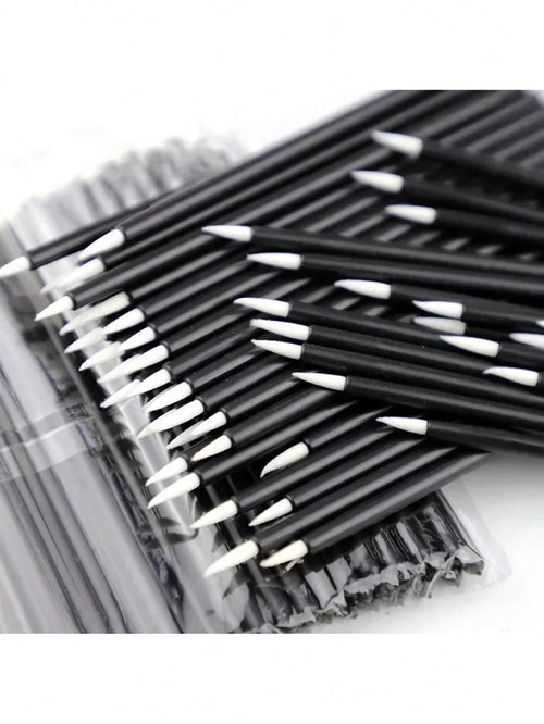 200/100/50pcs Eyeliner Pen, Used For Eyeliner, Lip Line, Highlight And Detail Makeup Outline, Makeup Brush Applicator, Fine Brush Head, Necessary Cosmetics Tools For Makeup