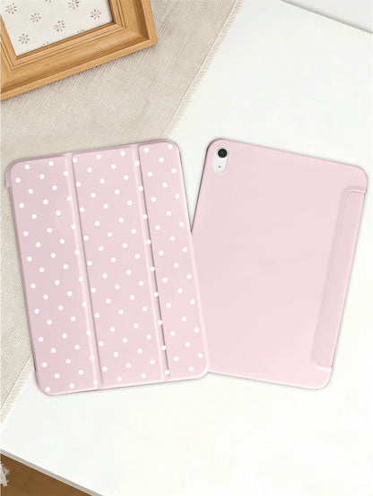 2025 Polka Dot & Minimalist Pattern Tablet Protective Case, Compatible With Ipad 7/8/9/10th Gen/Pro 12.9/Pro 11/11th Gen(A16), Galaxy Tab S6 Lite/Galaxy Tab A11+ 2025, Provides Soft Shock-Proof Protec
