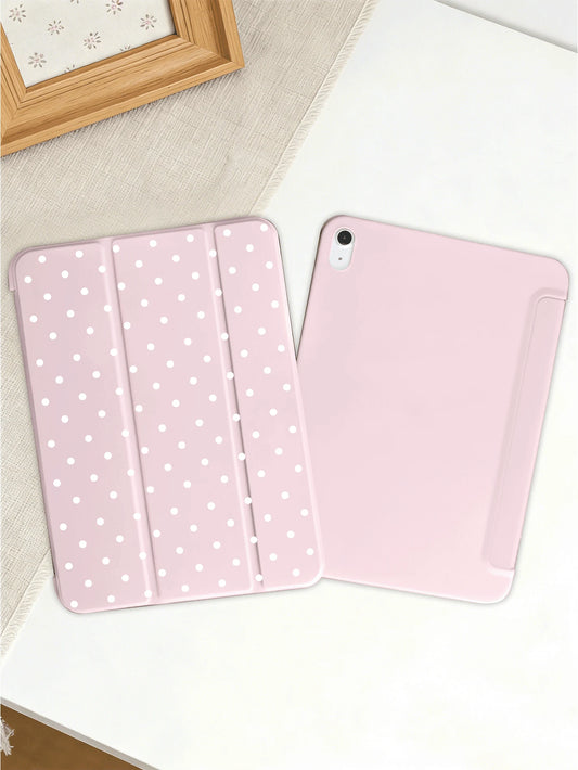 2025 Polka Dot & Minimalist Pattern Tablet Protective Case, Compatible With Ipad 7/8/9/10th Gen/Pro 12.9/Pro 11/11th Gen(A16), Galaxy Tab S6 Lite/Galaxy Tab A11+ 2025, Provides Soft Shock-Proof Protec