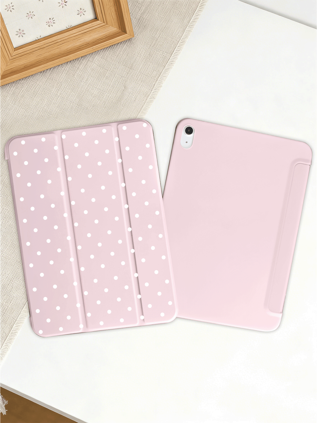 2025 Polka Dot & Minimalist Pattern Tablet Protective Case, Compatible With Ipad 7/8/9/10th Gen/Pro 12.9/Pro 11/11th Gen(A16), Galaxy Tab S6 Lite/Galaxy Tab A11+ 2025, Provides Soft Shock-Proof Protec