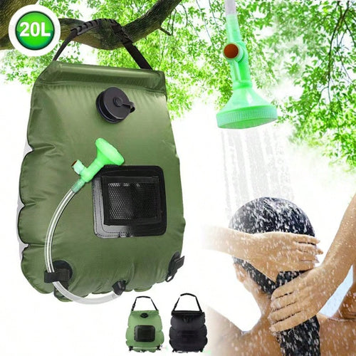 20L Outdoor Camping Shower Bag, Portable Foldable Outdoor Water Storage Shower Bag For Travel Hiking Beach