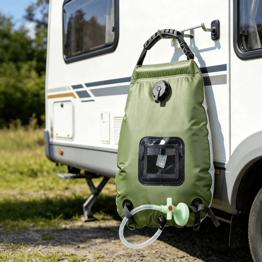 20L Outdoor Camping Shower Bag, Portable Foldable Outdoor Water Storage Shower Bag For Travel Hiking Beach