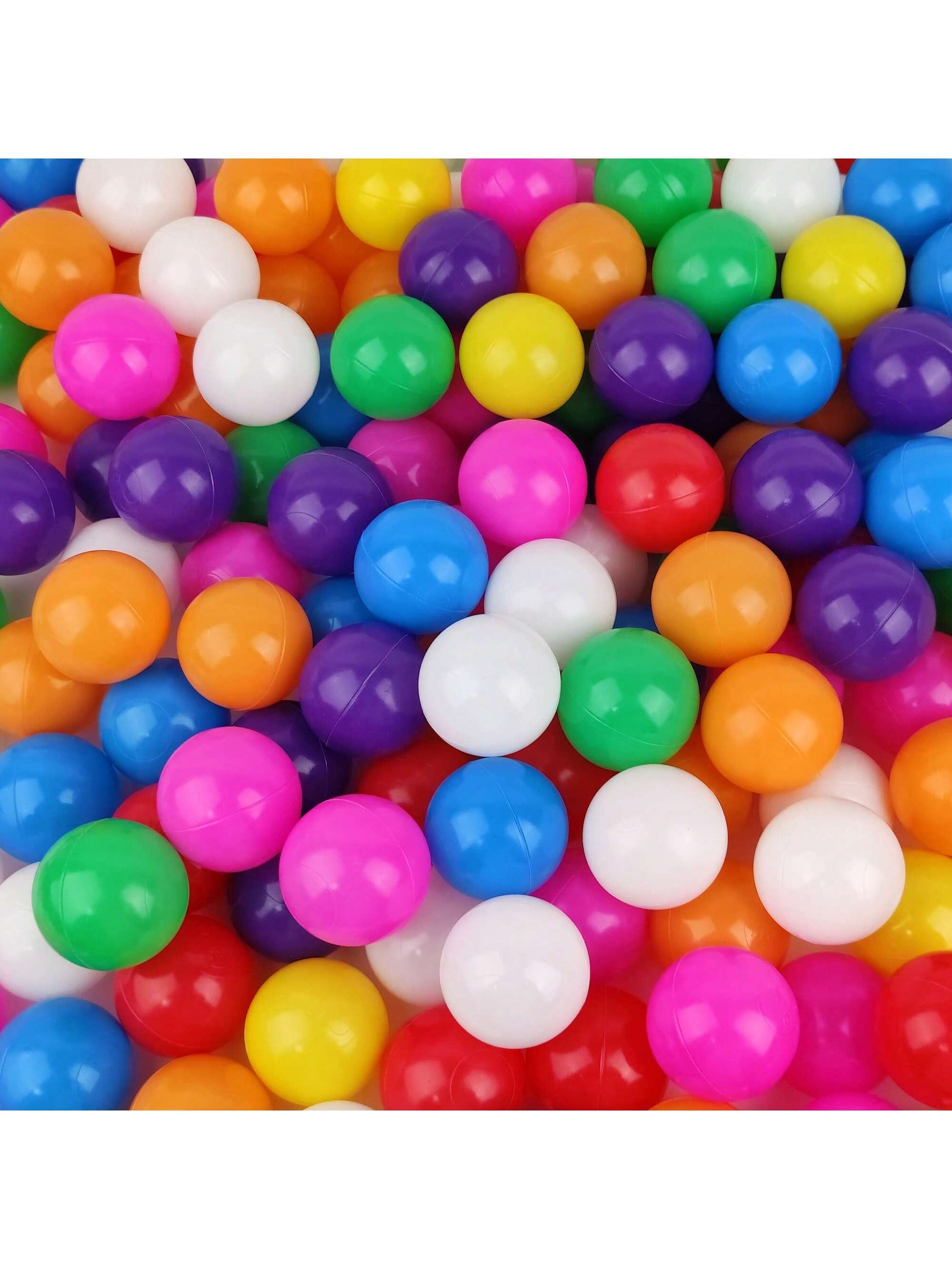 20pcs Thickened Plastic Balls, 2.16 Inch Diameter, Suitable For Toddlers, Infants, Children, Can Be Used For Swimming Pool, Play Fence, Tent, Birthday Party Decoration And Gifts