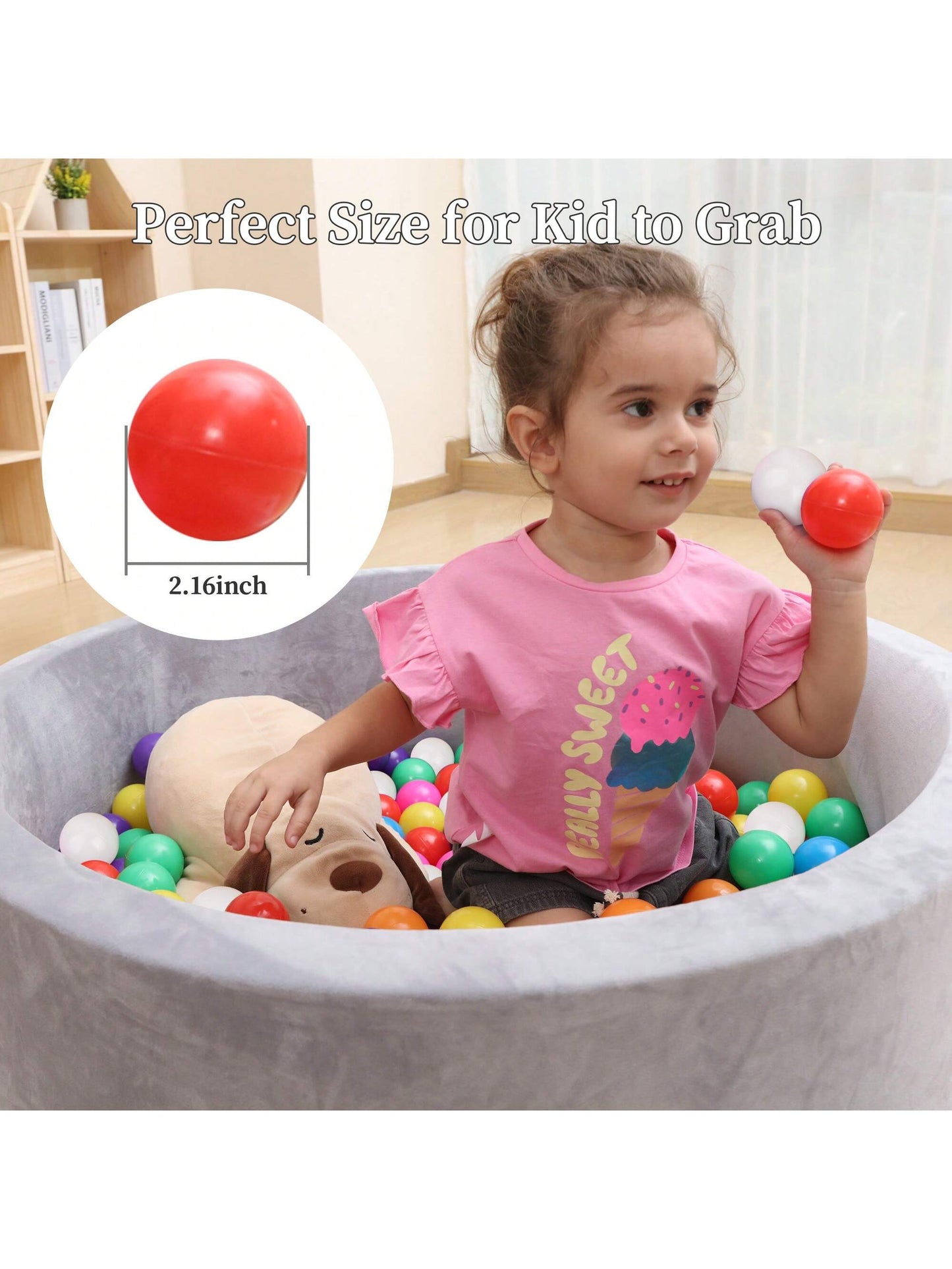 20pcs Thickened Plastic Balls, 2.16 Inch Diameter, Suitable For Toddlers, Infants, Children, Can Be Used For Swimming Pool, Play Fence, Tent, Birthday Party Decoration And Gifts