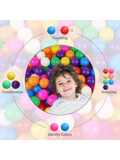 20pcs Thickened Plastic Balls, 2.16 Inch Diameter, Suitable For Toddlers, Infants, Children, Can Be Used For Swimming Pool, Play Fence, Tent, Birthday Party Decoration And Gifts