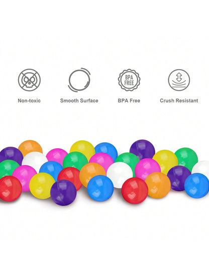 20pcs Thickened Plastic Balls, 2.16 Inch Diameter, Suitable For Toddlers, Infants, Children, Can Be Used For Swimming Pool, Play Fence, Tent, Birthday Party Decoration And Gifts