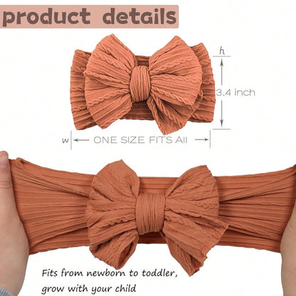 22 PCS Baby Headbands Soft Nylon Hairbands With Bows Girls Hair Accessories For Newborn Infant Toddler Kids Handmade,Baby Bows,Baby Girl Bows