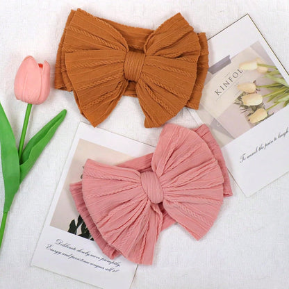 22 PCS Baby Headbands Soft Nylon Hairbands With Bows Girls Hair Accessories For Newborn Infant Toddler Kids Handmade,Baby Bows,Baby Girl Bows