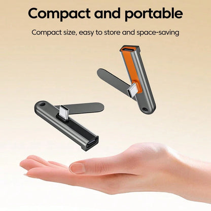 240W Single-Sided Bracket Type-C To Type-C Connector Foldable Phone Stand Suitable For IPhone 15 16 17