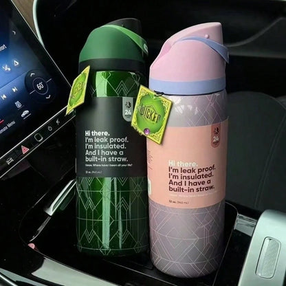 24Oz/32 Oz Cup Boneyard Vacuum Water Bottle Drinkware Tumbler Stainless Steel Thermal Mug Original Owalaowala Cold Hot Cup