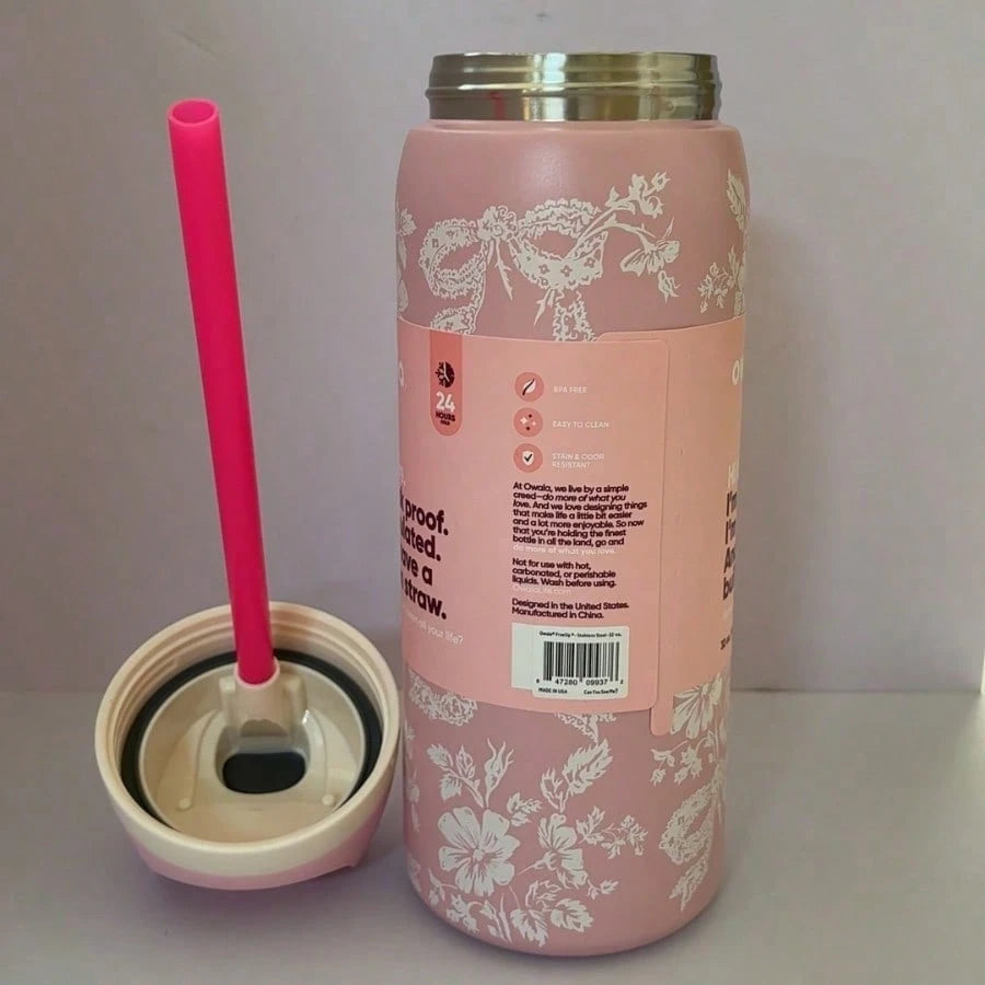 24Oz/32 Oz Cup Boneyard Vacuum Water Bottle Drinkware Tumbler Stainless Steel Thermal Mug Original Owalaowala Cold Hot Cup