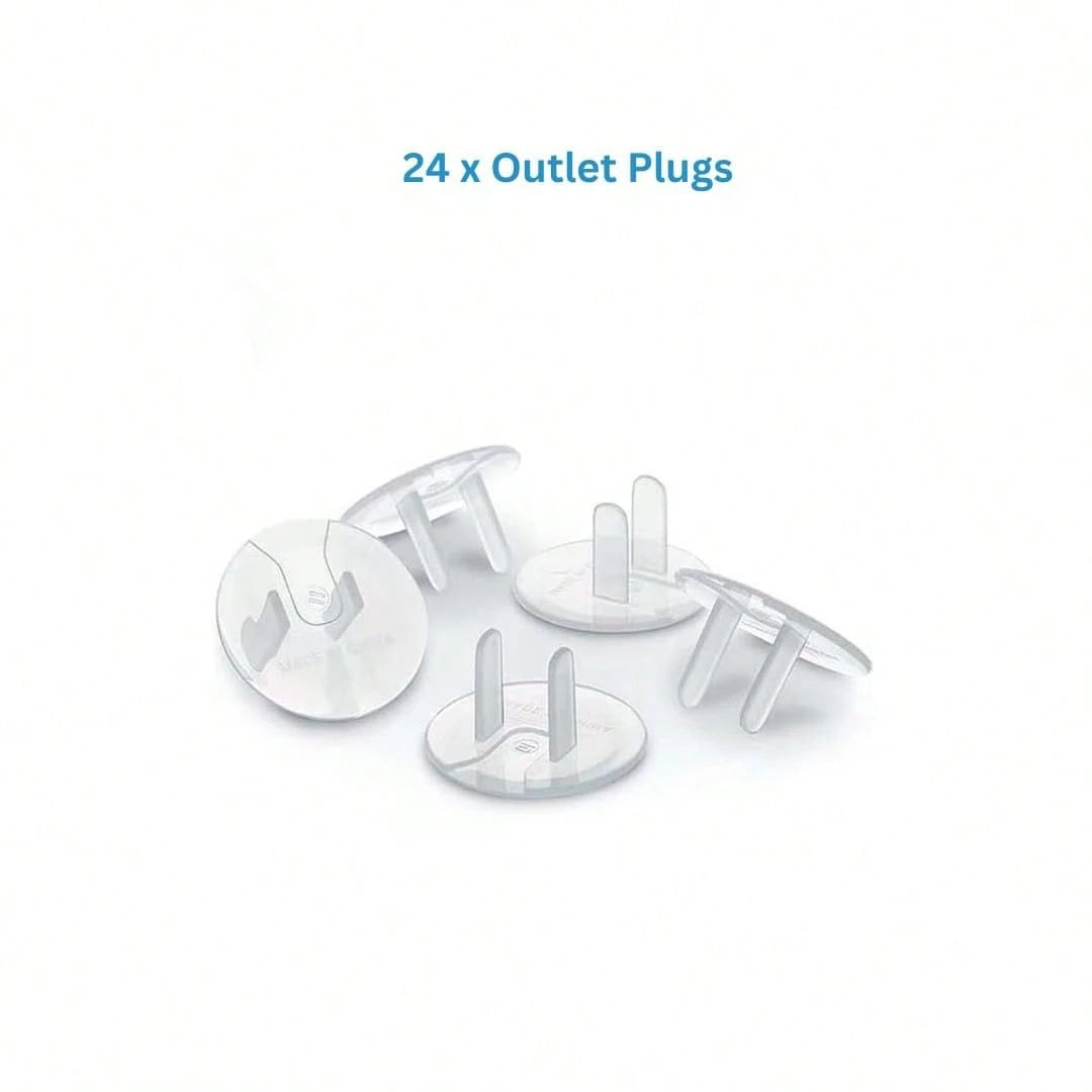 24pcs/20pcs18pcs/12pcs Power Outlet Protective Covers, For Baby Protection Against Electric Shock. Easy To Install, Reliable Plastic Outlet Covers.