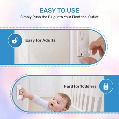 24pcs/20pcs18pcs/12pcs Power Outlet Protective Covers, For Baby Protection Against Electric Shock. Easy To Install, Reliable Plastic Outlet Covers.