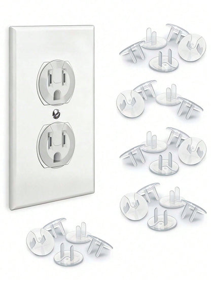 24pcs/20pcs18pcs/12pcs Power Outlet Protective Covers, For Baby Protection Against Electric Shock. Easy To Install, Reliable Plastic Outlet Covers.