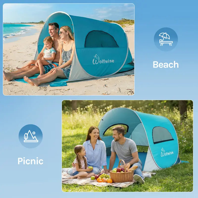 Beach Tent Sun Shelter Indoor Playhouse Canopy Cabana Camping Outdoor Folding outdoorfun #SummerVibes,summerwins