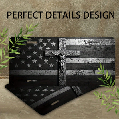 2D Flat- [Openable] 2D Flat Car P License Plate, License Plate, License Plate Cover And Frame, Fun Standard License Plate Novelty Decoration Men/Women/Boys/Girls Car 6* 12inch