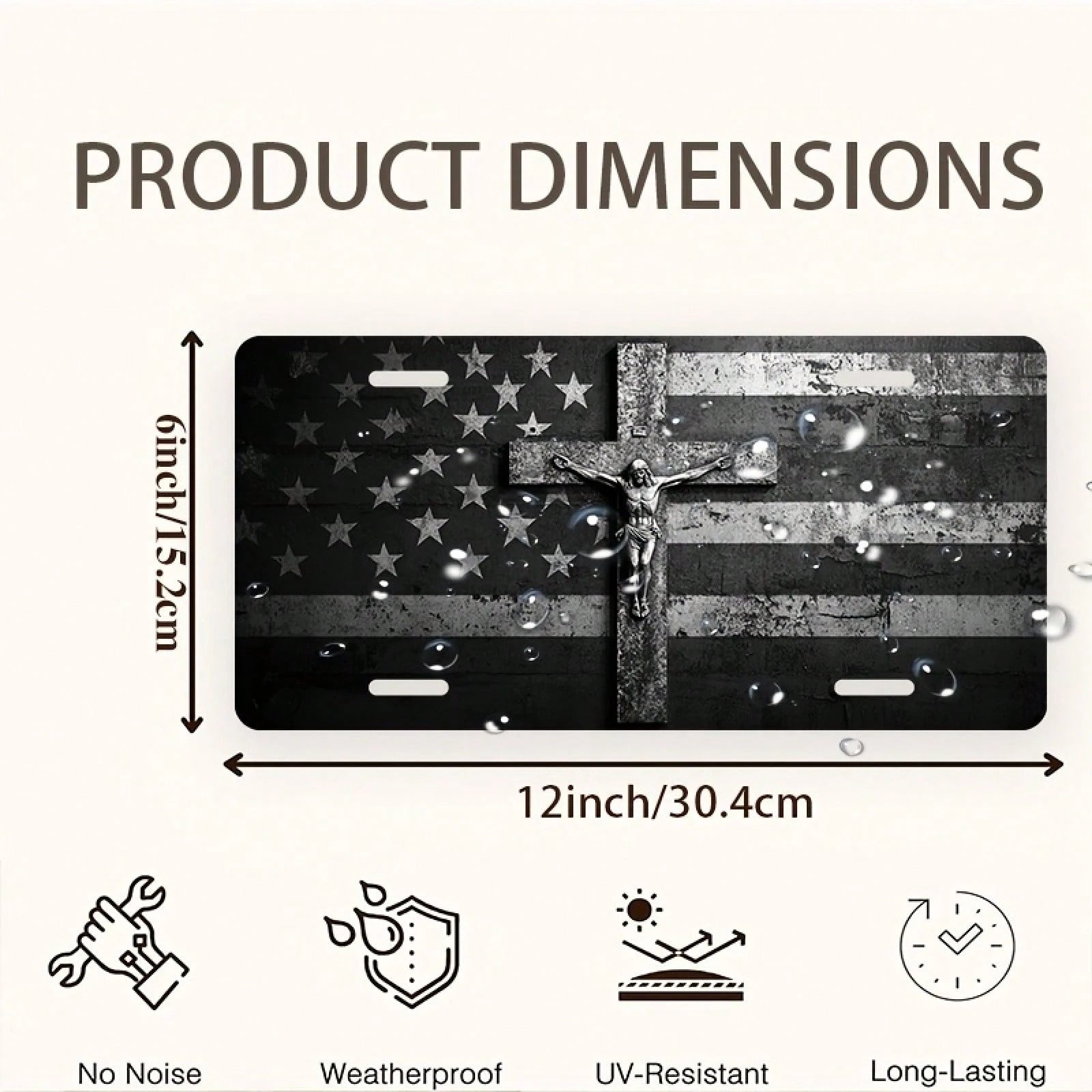 2D Flat- [Openable] 2D Flat Car P License Plate, License Plate, License Plate Cover And Frame, Fun Standard License Plate Novelty Decoration Men/Women/Boys/Girls Car 6* 12inch