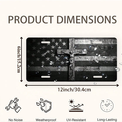2D Flat- [Openable] 2D Flat Car P License Plate, License Plate, License Plate Cover And Frame, Fun Standard License Plate Novelty Decoration Men/Women/Boys/Girls Car 6* 12inch