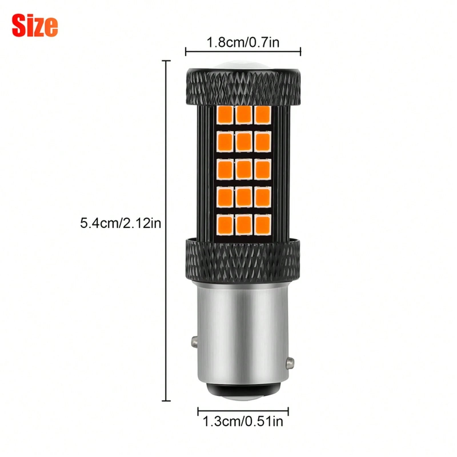 2PCS 1157 66LED Red Strobe Flashing Blinking Brake Stop Tail Parking Light Bulbs YFYW