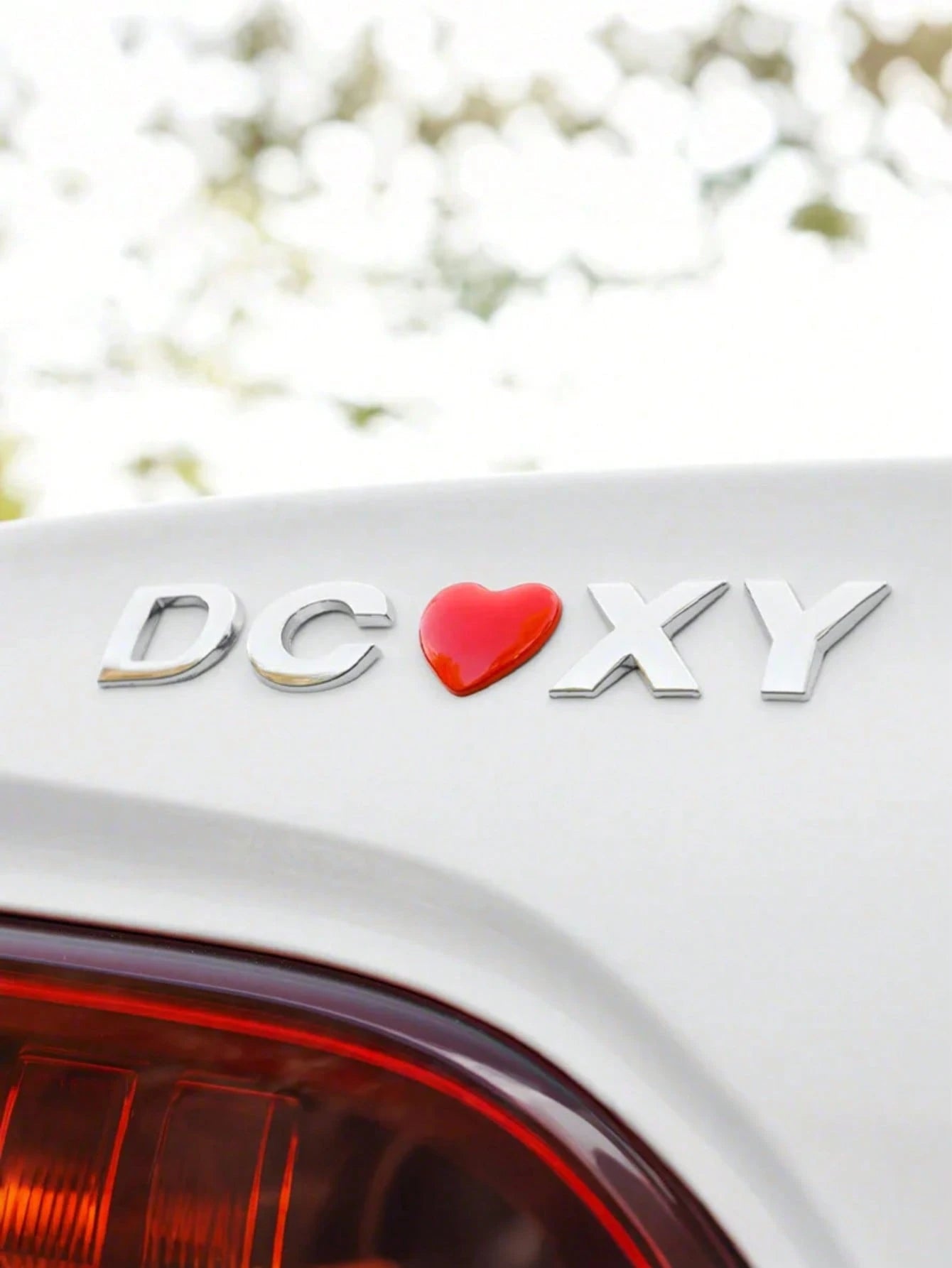 2Pcs 3D Metal Car Letter And Number Decals- DIY Customizable Letter And Number Logo For Vehicle Styling, Zinc Alloy Construction Ensures Longevity And Durability, Perfect For Personalizing The Rear