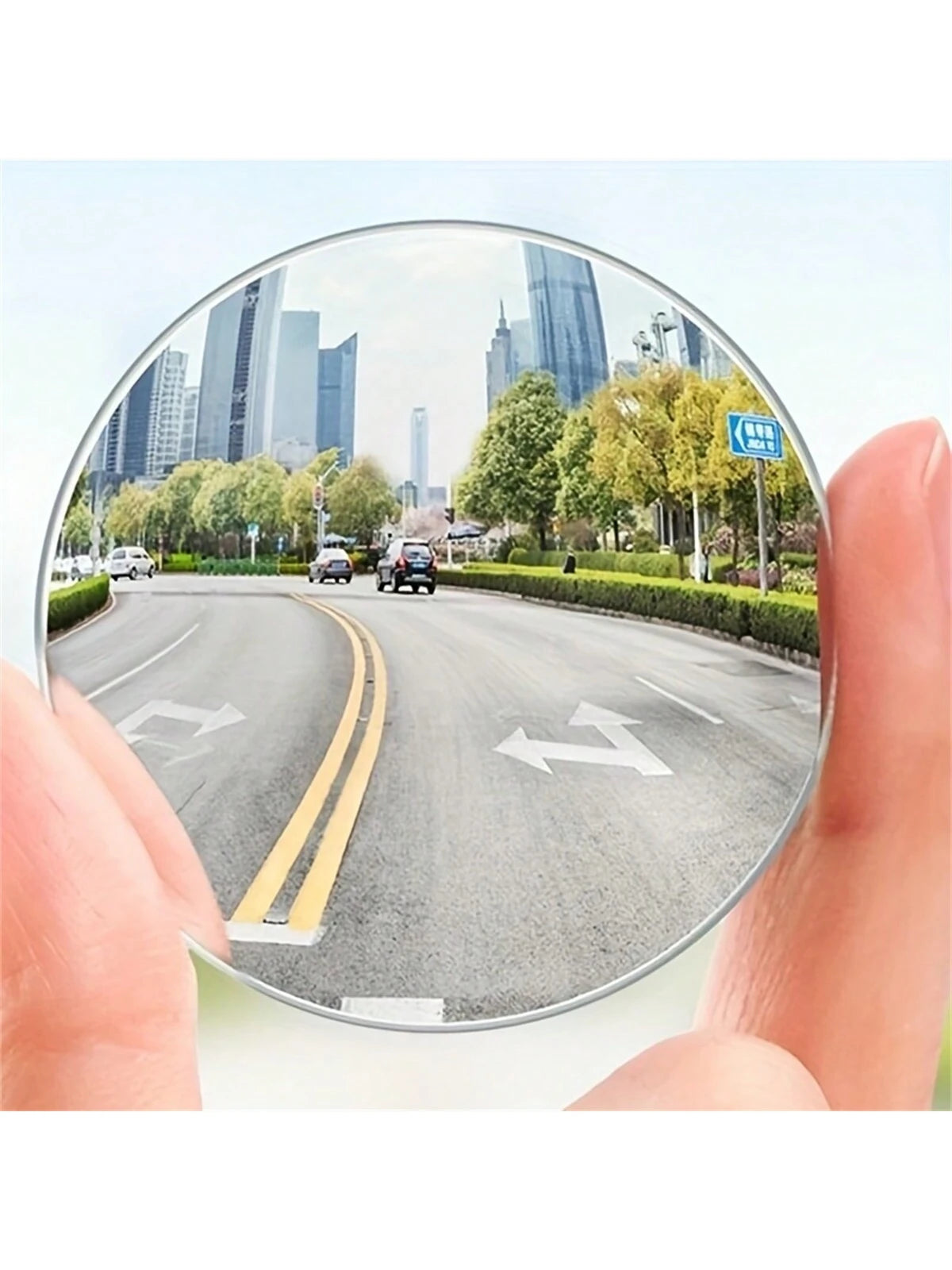 2pcs/4pcs Adjustable Car Blind Spot Mirror, 360° Wide Angle Side View Mirror, Compact Frameless Round Rearview Mirror