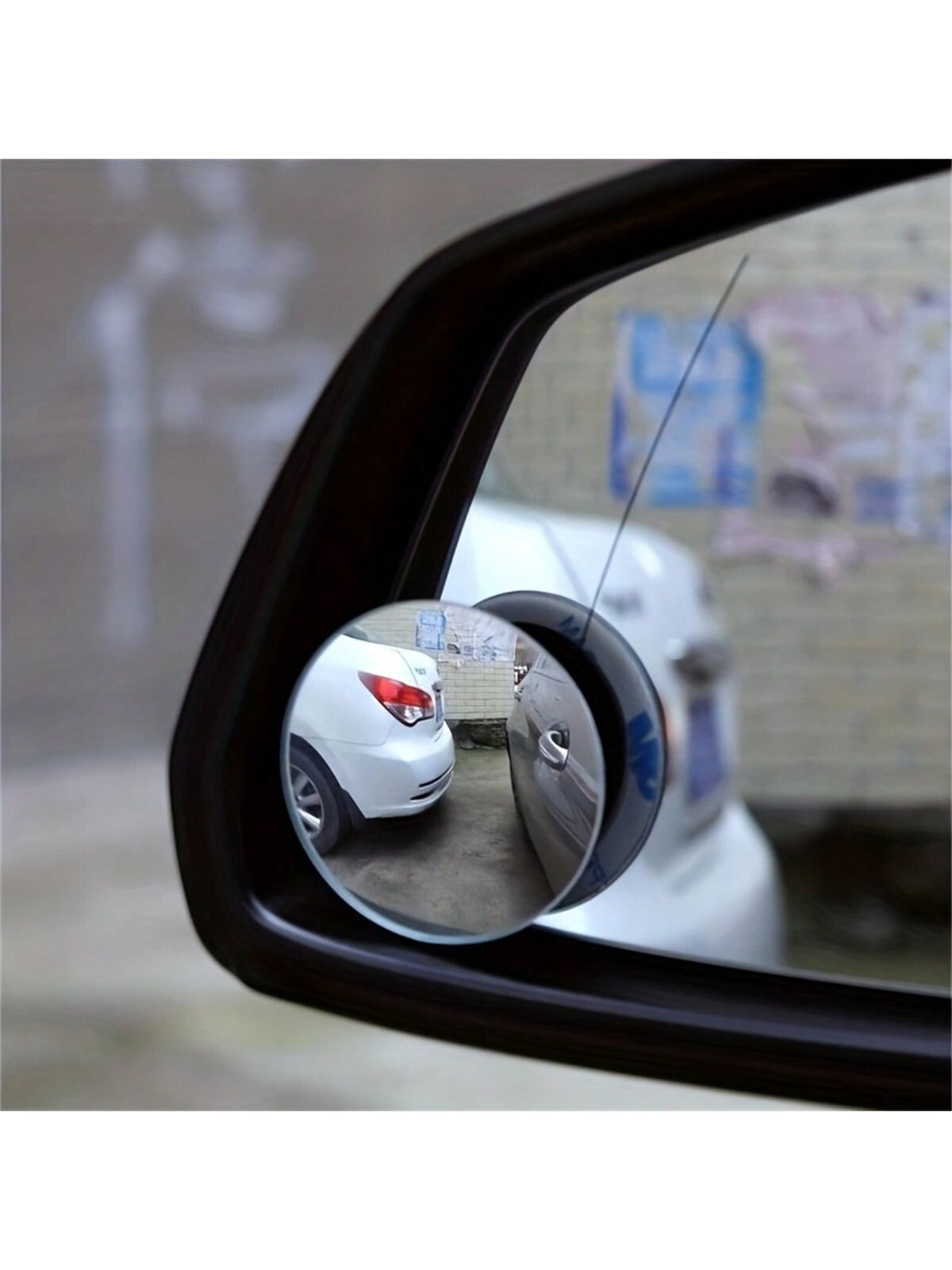 2pcs/4pcs Adjustable Car Blind Spot Mirror, 360° Wide Angle Side View Mirror, Compact Frameless Round Rearview Mirror