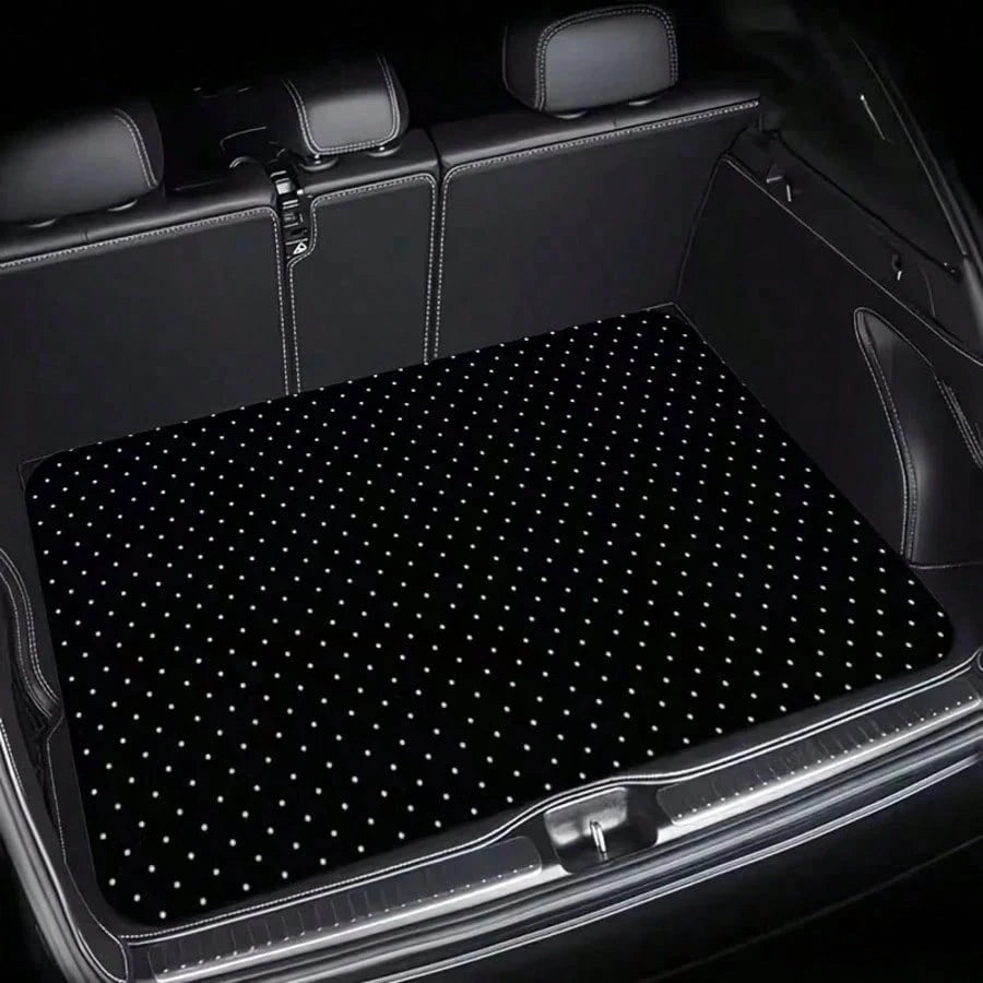 2pcs/4pcs Polka Dot Pattern Car Floor Mats- Fashionable, Anti-Pollution, Anti-Slip, Easy To Clean, Fit For All Vehicles, Front & Rear Seat Mats, Protective Car Mats Against Dirt And Dust, Suitable F