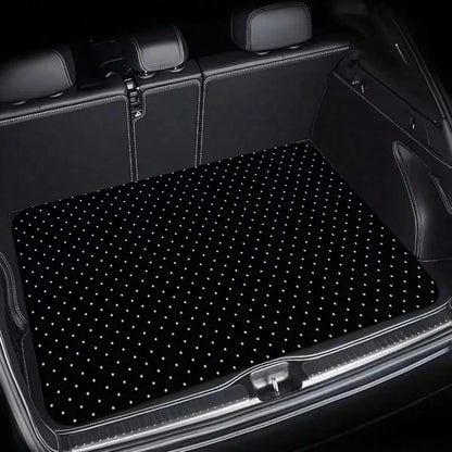 2pcs/4pcs Polka Dot Pattern Car Floor Mats- Fashionable, Anti-Pollution, Anti-Slip, Easy To Clean, Fit For All Vehicles, Front & Rear Seat Mats, Protective Car Mats Against Dirt And Dust, Suitable F