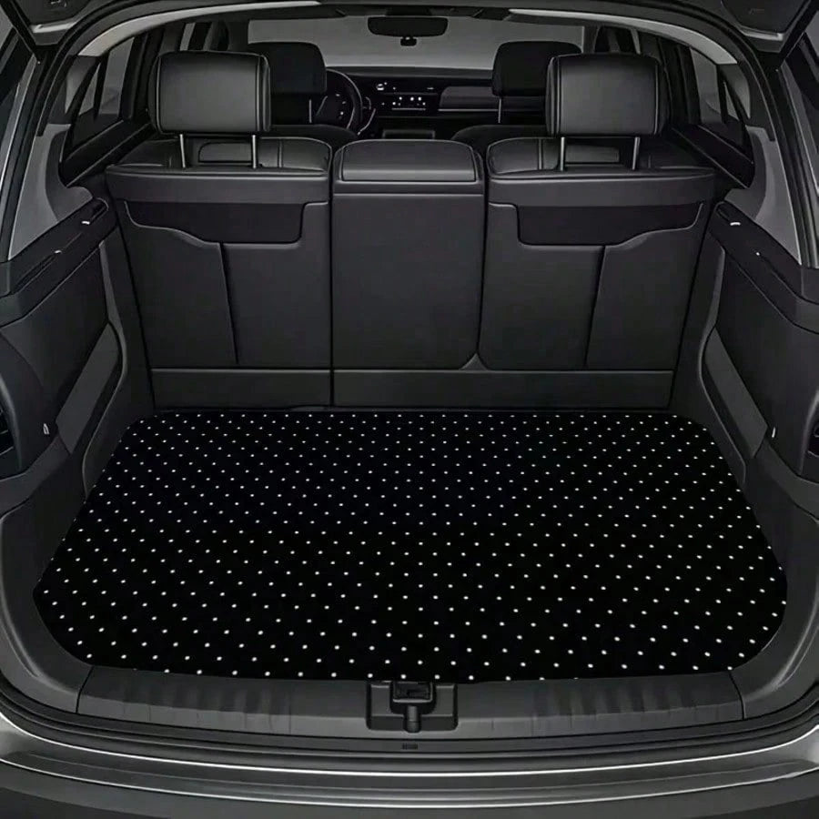 2pcs/4pcs Polka Dot Pattern Car Floor Mats- Fashionable, Anti-Pollution, Anti-Slip, Easy To Clean, Fit For All Vehicles, Front & Rear Seat Mats, Protective Car Mats Against Dirt And Dust, Suitable F