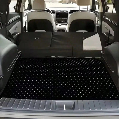 2pcs/4pcs Polka Dot Pattern Car Floor Mats- Fashionable, Anti-Pollution, Anti-Slip, Easy To Clean, Fit For All Vehicles, Front & Rear Seat Mats, Protective Car Mats Against Dirt And Dust, Suitable F