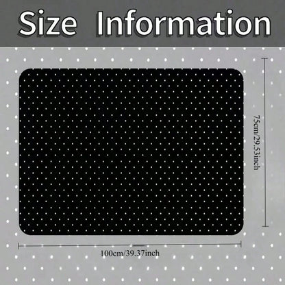 2pcs/4pcs Polka Dot Pattern Car Floor Mats- Fashionable, Anti-Pollution, Anti-Slip, Easy To Clean, Fit For All Vehicles, Front & Rear Seat Mats, Protective Car Mats Against Dirt And Dust, Suitable F