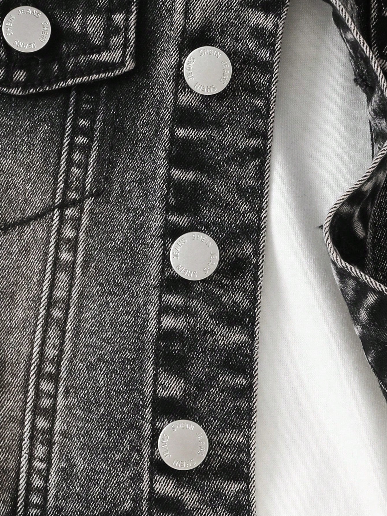 2pcs Baby/Toddler Boys Distressed Urban Street Black Denim Ripped Frayed Jacket And Elastic Skinny Pants Jeans Set Fall Winter,For Boys Fall/Winter Dailywear Outfits,Boys Streetwear Outfits,Boys