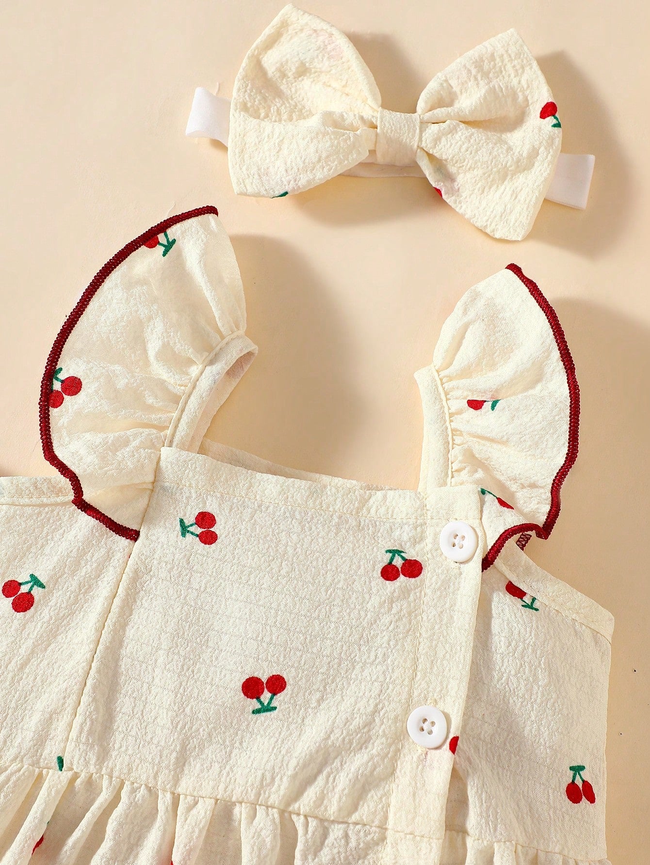 2pcs Baby/Toddler Girls' Cute Watercolor Floral Print Sleeveless Dress And Headband Set, Summer