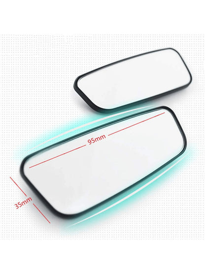 2pcs Blind Spot Rear View Mirrors, Rectangular Adjustable Automotive Auxiliary Rearview Mirror, Universal Fit For Cars