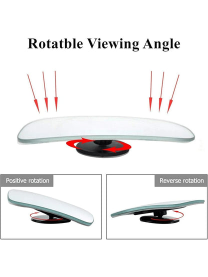 2pcs Blind Spot Rear View Mirrors, Rectangular Adjustable Automotive Auxiliary Rearview Mirror, Universal Fit For Cars