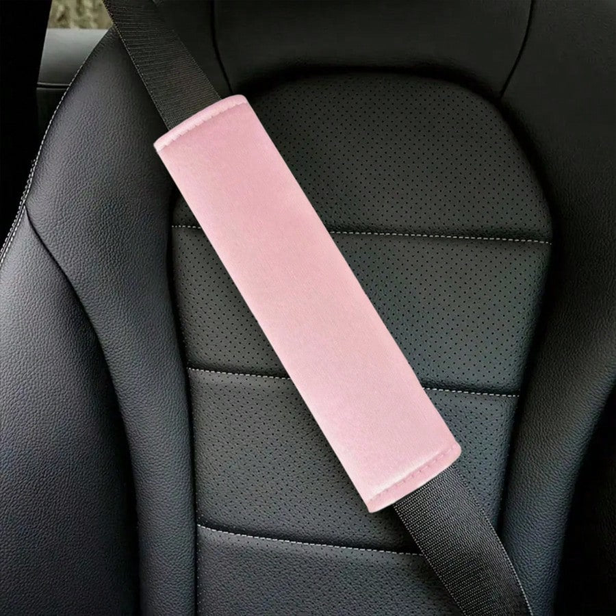 2pcs Car Belt Shoulder Pads, Automotive Interior Accessories, Unisex Car Seat Belt Protector Covers, Soft Comfortable & Breathable, Essential For Summer,Car Accessories