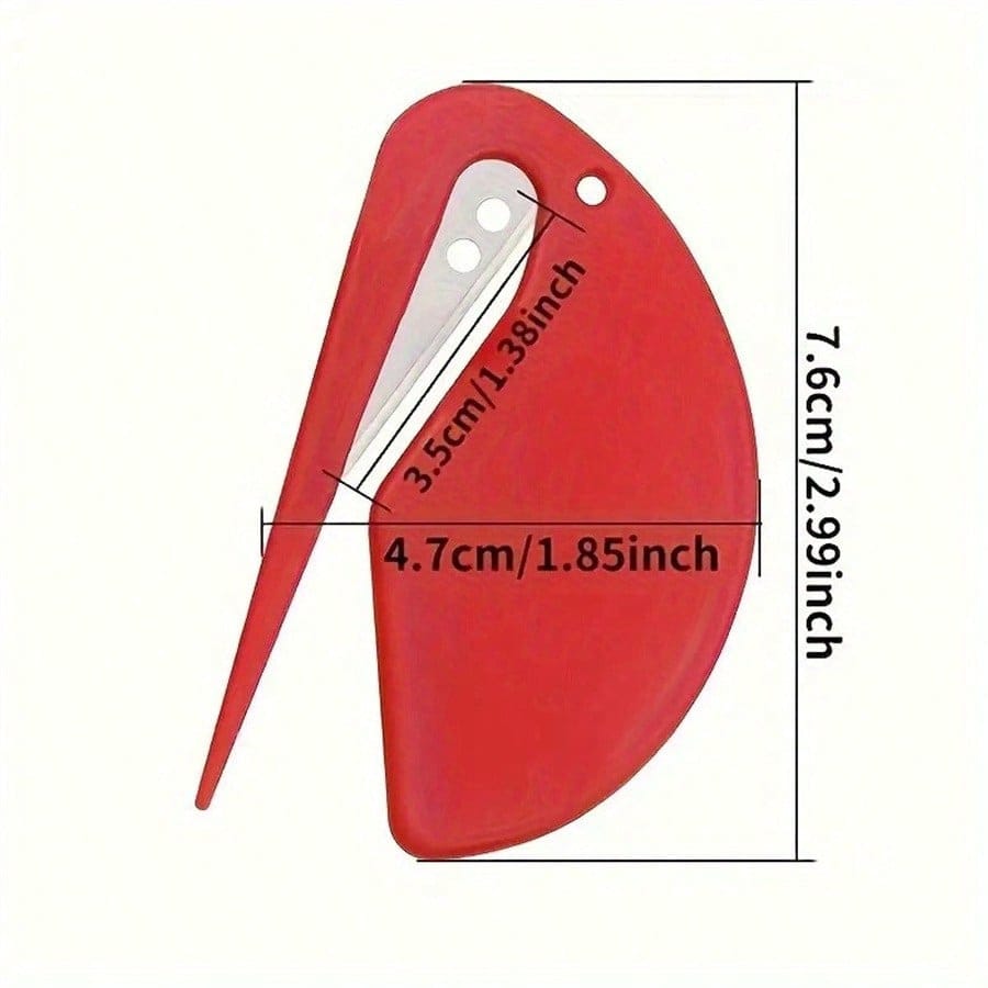 2PCS Compact Plastic Letter Opener - Durable, Multifunctional, Perfect For School And Office Supplies - Available In Vibrant Colors