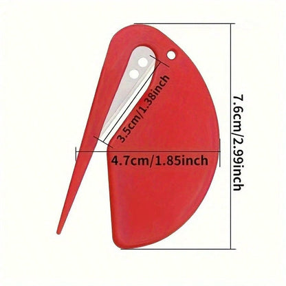 2PCS Compact Plastic Letter Opener - Durable, Multifunctional, Perfect For School And Office Supplies - Available In Vibrant Colors