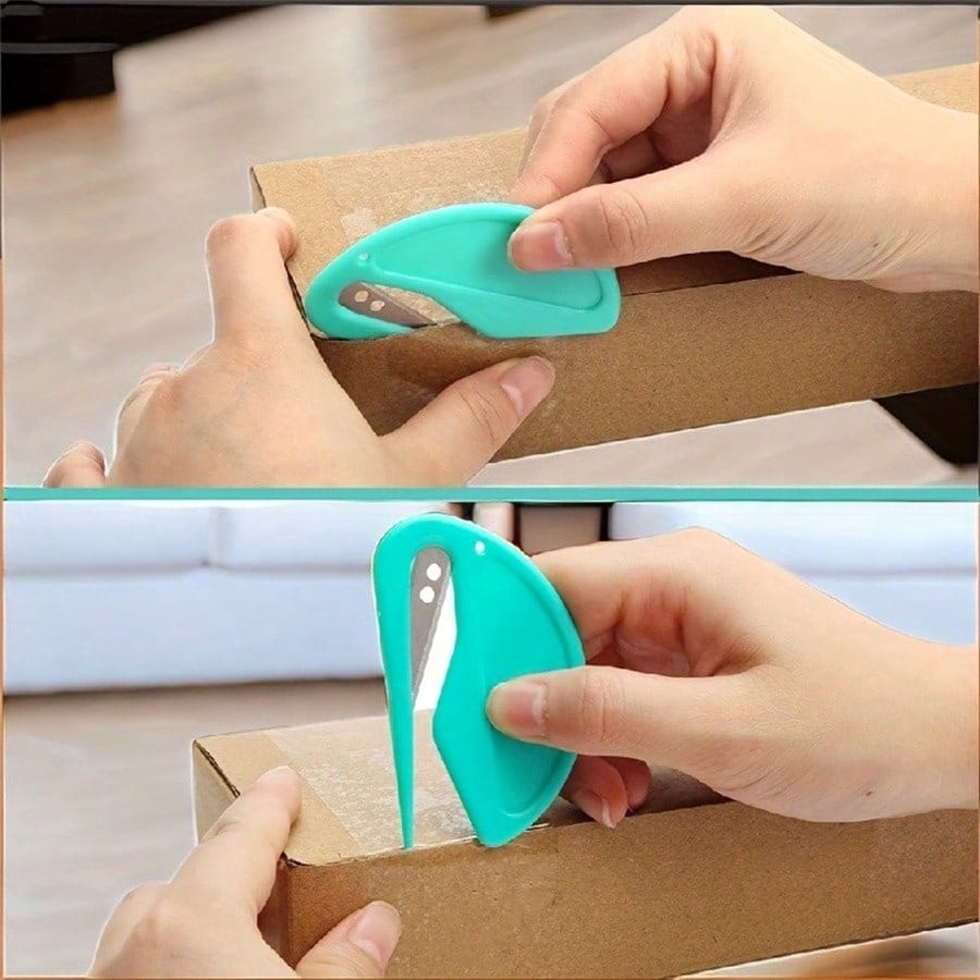 2PCS Compact Plastic Letter Opener - Durable, Multifunctional, Perfect For School And Office Supplies - Available In Vibrant Colors