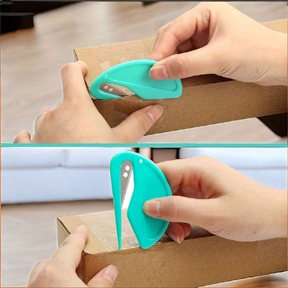 2PCS Compact Plastic Letter Opener - Durable, Multifunctional, Perfect For School And Office Supplies - Available In Vibrant Colors